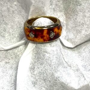 Vintage Vermeil Enamel Ring